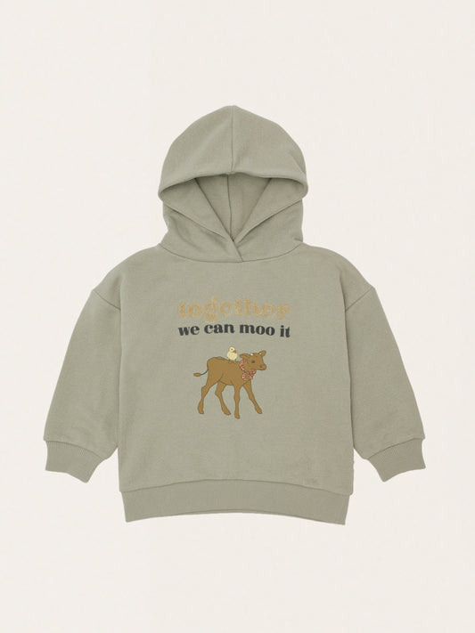 Bawełniana bluza z kapturem LOU HOODIE