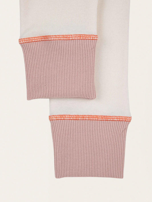 Bawełniane legginsy Baby Color Block Pink