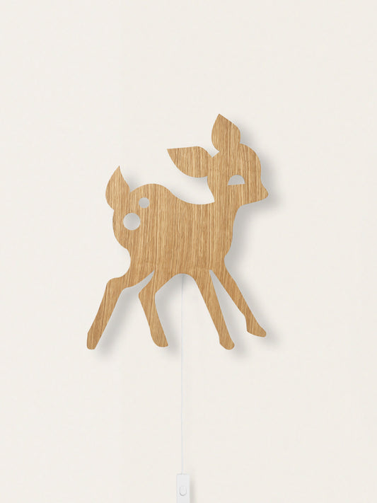 Lampka ścienna z naturalnego forniru