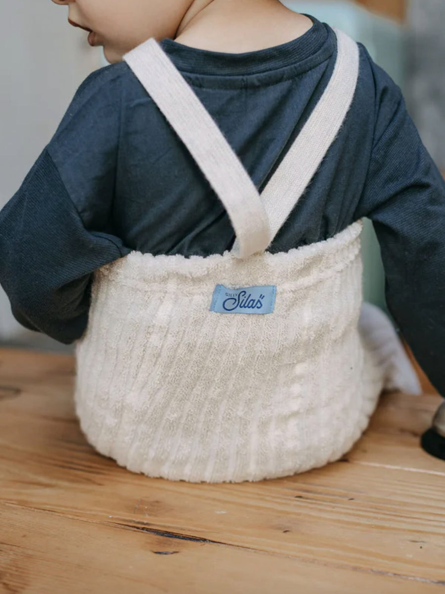 Prążkowane legginsy na szelkach Granny Teddy