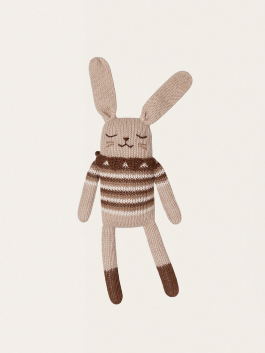 Ekologiczna przytulanka z alpaki Bunny Sepia vintage top