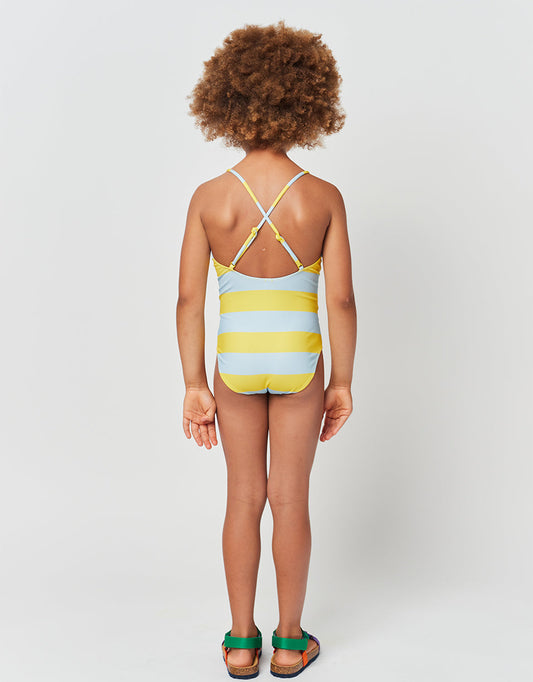 Jednoczęściowy strój kąpielowy Kids - Yellow Stripes