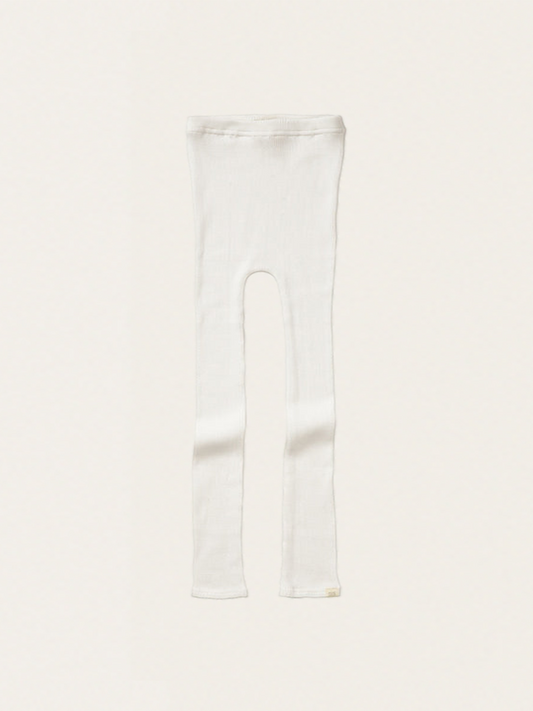 Wygodne legginsy z mieszanki bawełny i jedwabiu Bieber Cream