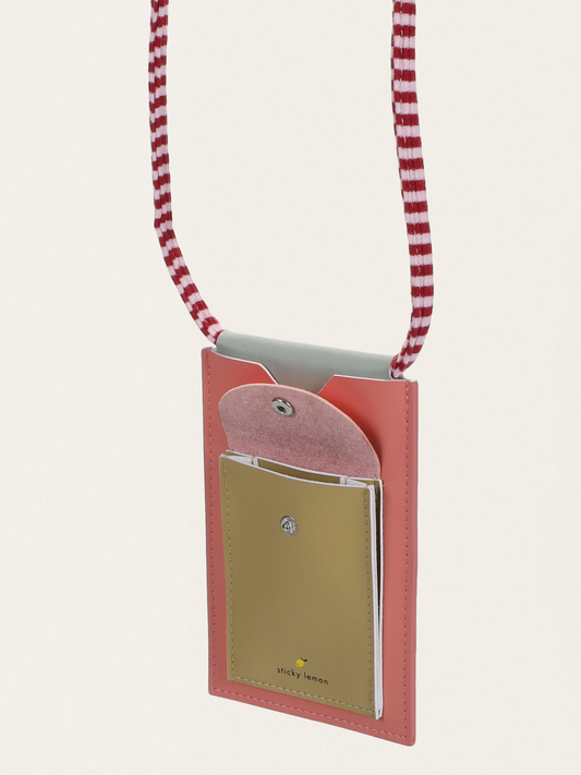 Etui na telefon Wonders  coral pink + reed green