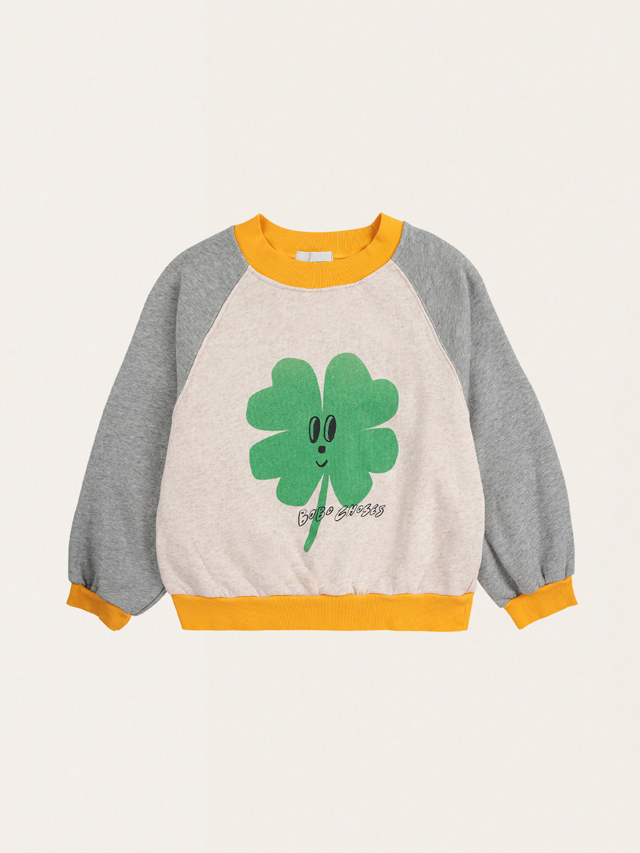 Bawełniana bluza z raglanowym rękawem Kids Lucky Clover