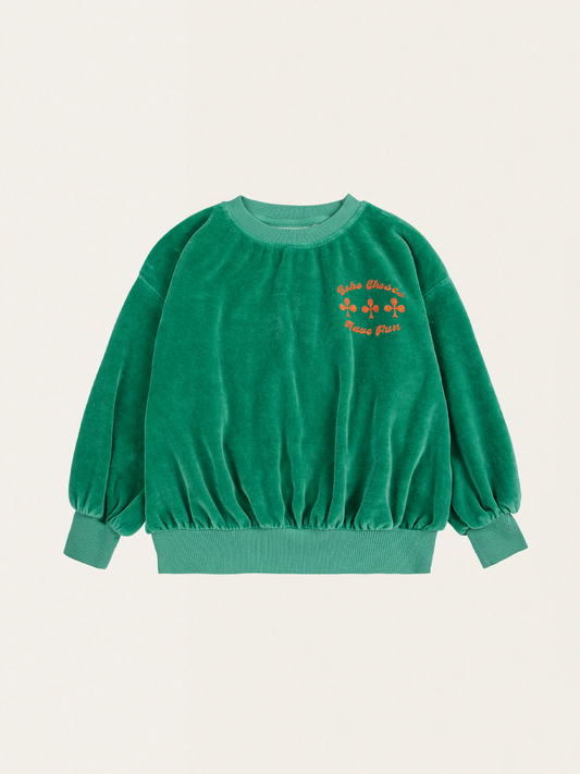 Bawełniana bluza welurowa Kids Have Fun