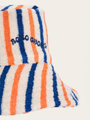 Kapelusz Baby typu bucket z miękkiej frotte B.C. Stripes