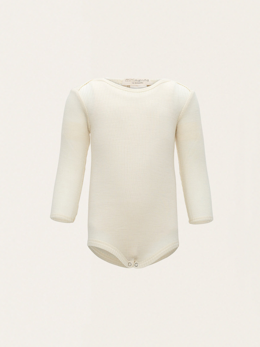 Body z wełny merino Alaska - Off White