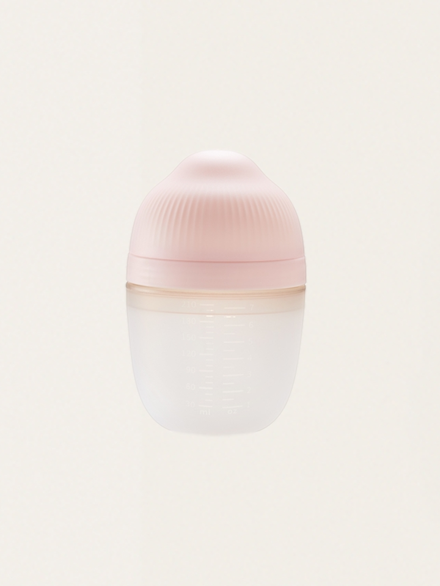 Butelka antykolkowa silikonowa Breast Shape Old Roze