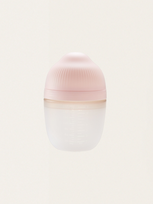 Butelka antykolkowa silikonowa Breast Shape Old Roze