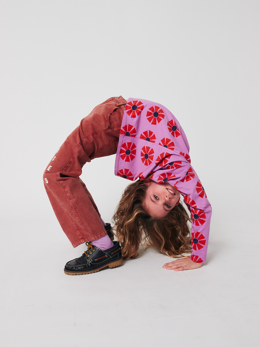 Bawełniany long sleeve Kids Kaleidoscope all over