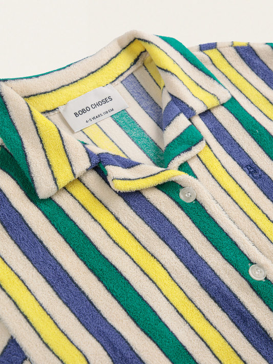 Bawełniana koszula frotte Kids Multicolor Stripes