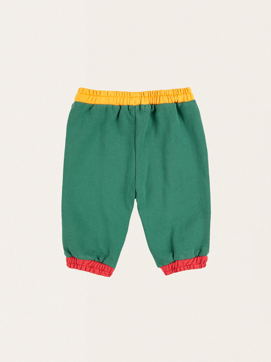 Bawełniane spodnie joggersy Baby Bobo Choses Color Block