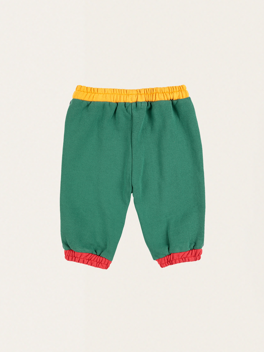 Bawełniane spodnie joggersy Baby Bobo Choses Color Block