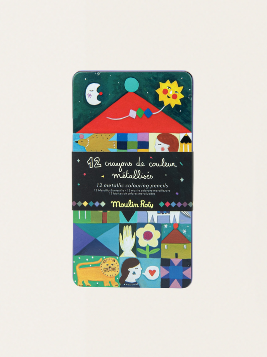 Kredki metaliczne 12 szt. Les Cometes Filantes