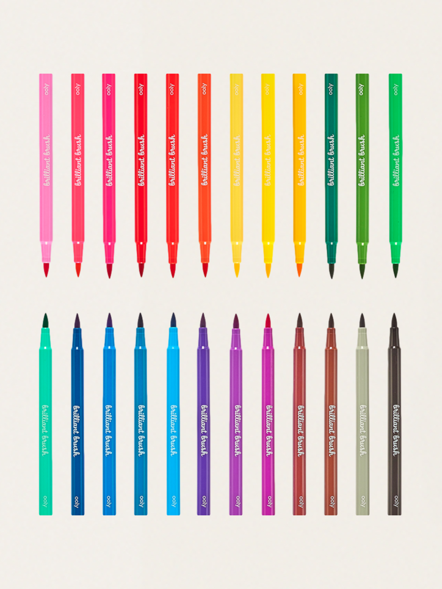 Flamastry Pędzelkowe Brilliant Brush 24 kolory