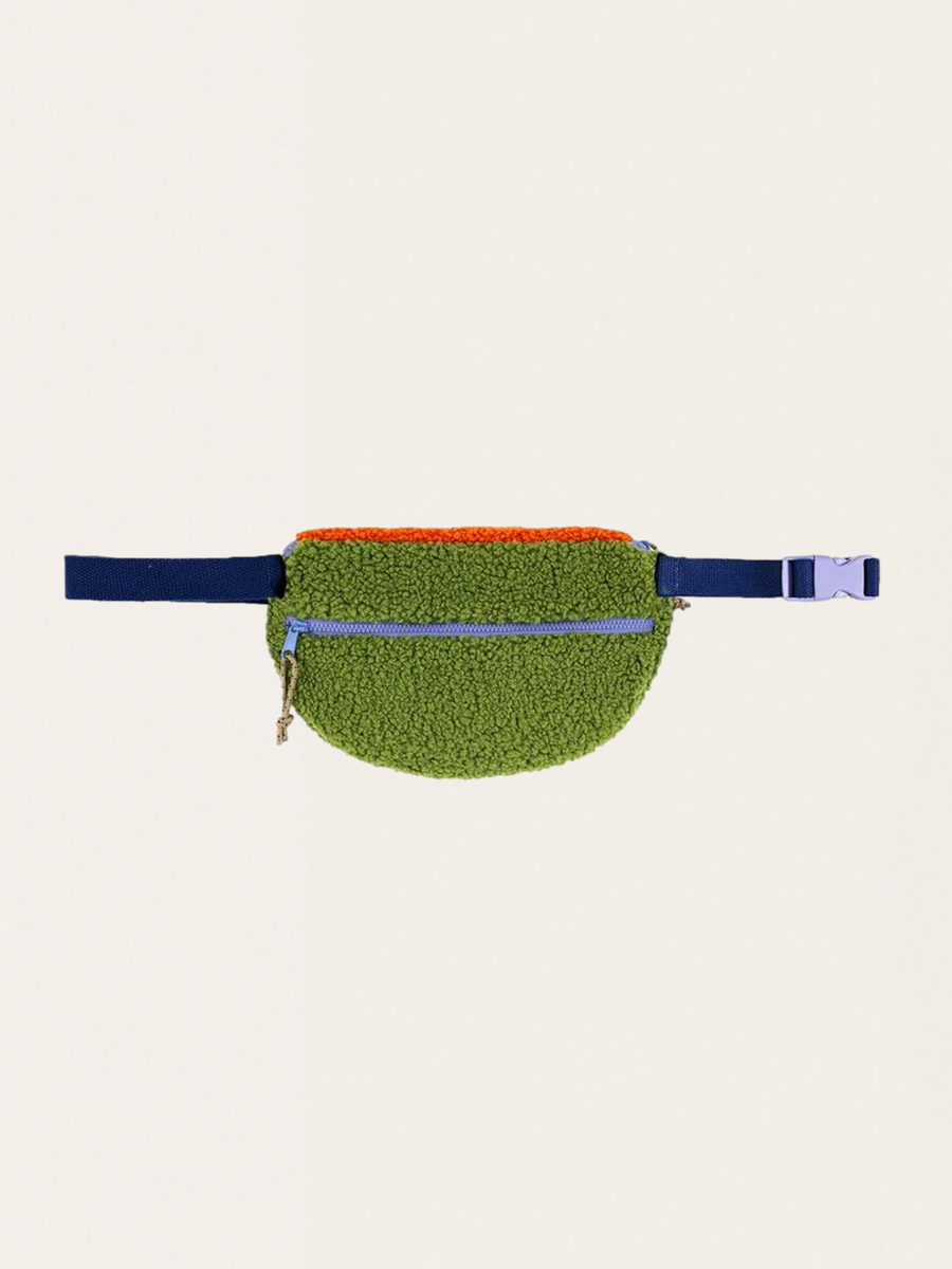 Saszetka / nerka Color Block Sheepskin Belt Pouch