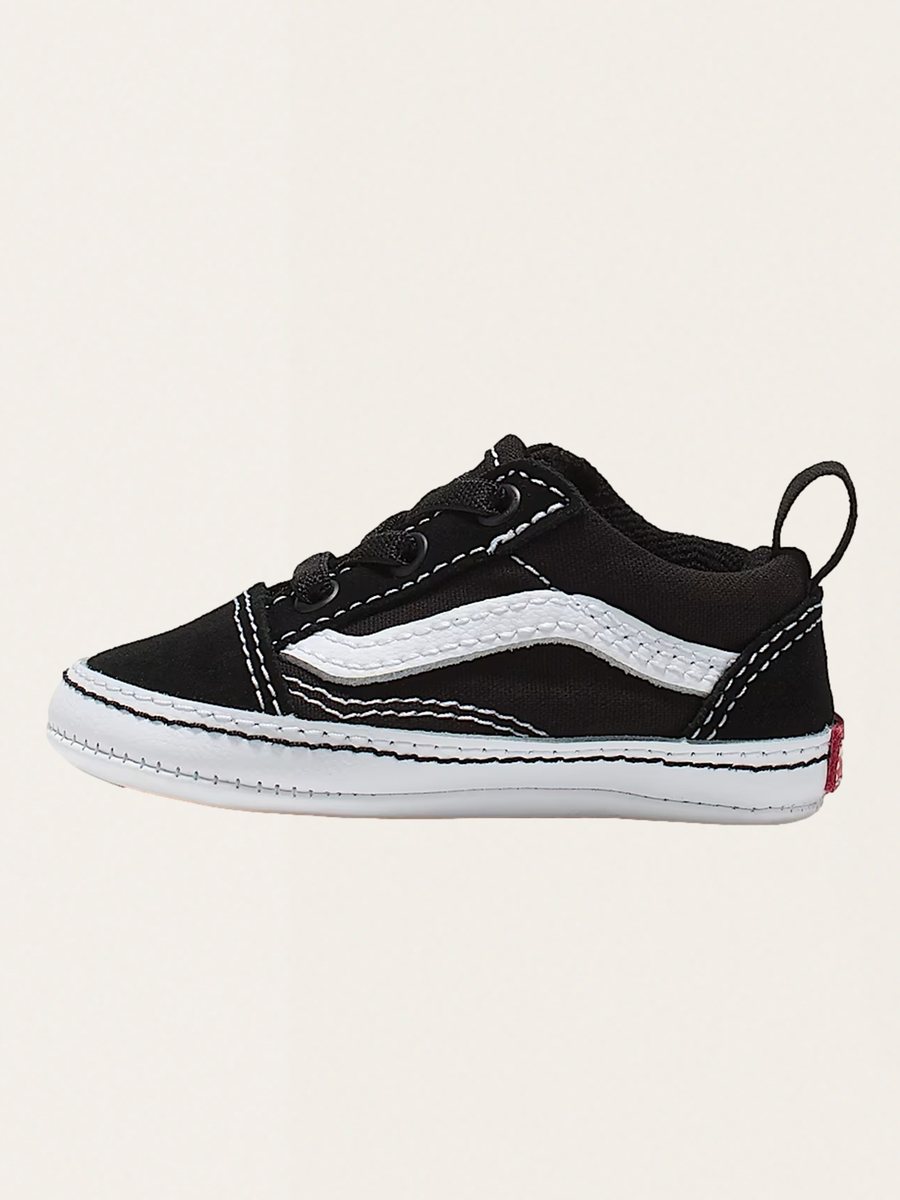 Miękkie buciki niemowlęce Slip-On V Crib Black