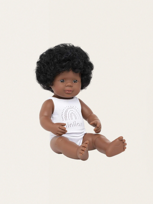 Lalka dziewczynka 38 cm / Afroamerykanka