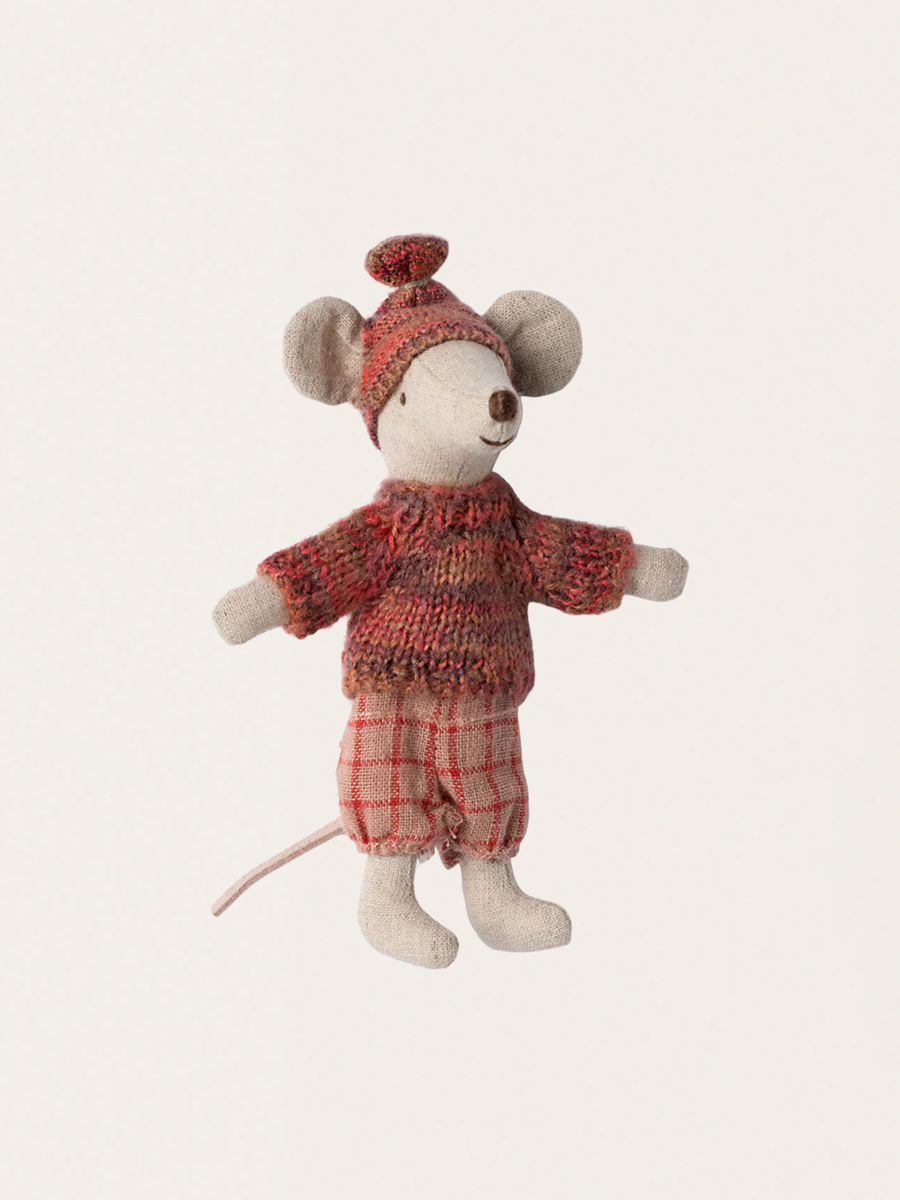 Myszka narciarka Winter Mouse with ski set Big Sister