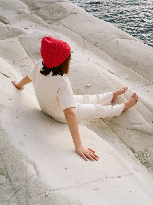 Całoroczna czapka z wełny merino Beanie Everyday Raspberry Pink