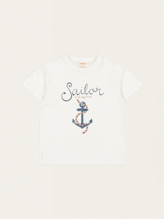 Bawełniany T-shirt z lnem Era Tee