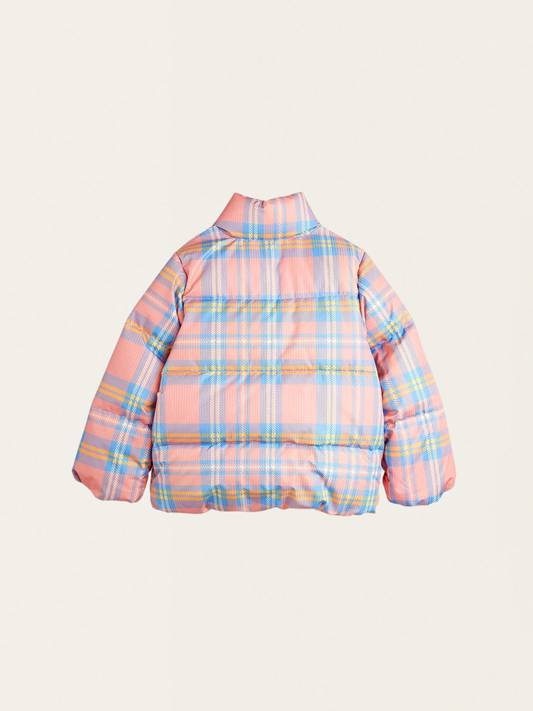 Kurtka puchowa Puffer Check Pink