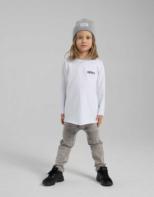 Luźny long sleeve Classics White