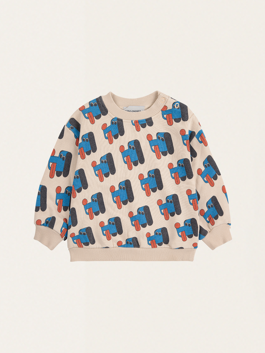Bawełniana bluza Baby Doggy Mate all over