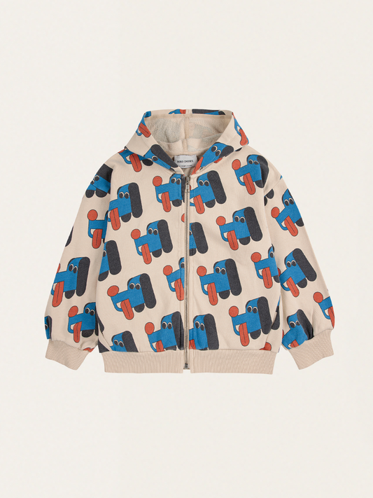 Bawełniana bluza rozpinana Kids Doggy Mate all over
