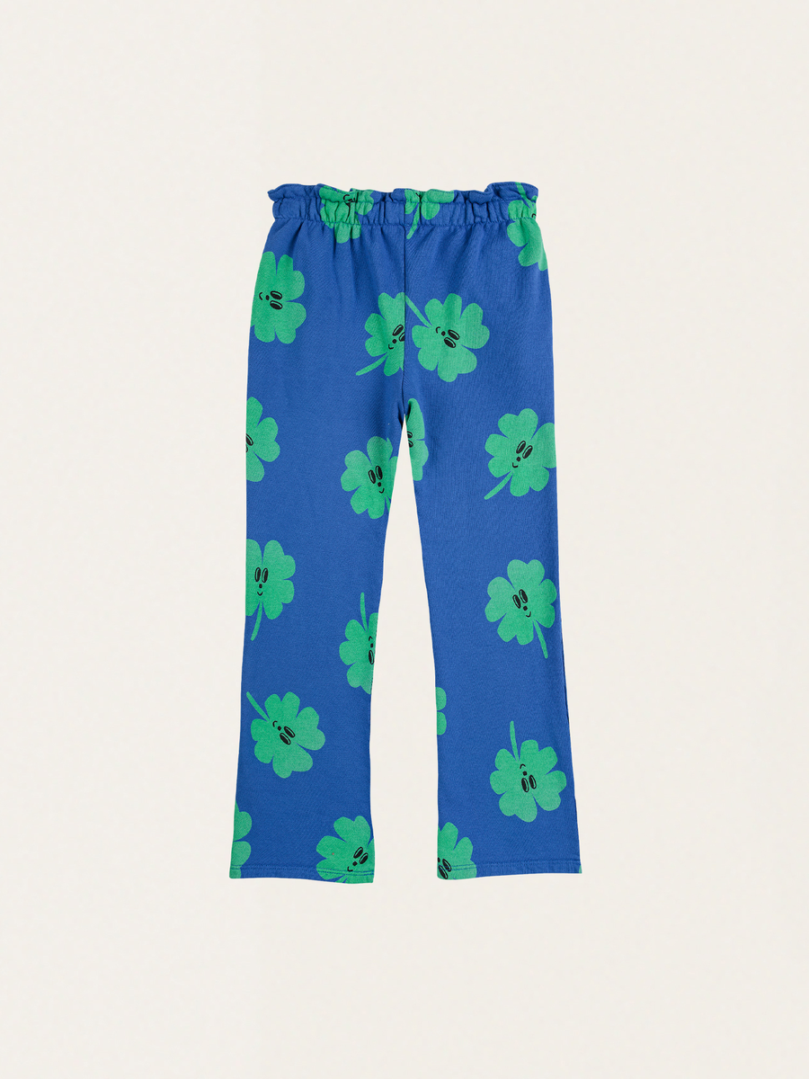 Rozszerzane spodnie joggersy Kids Lucky Clover all over