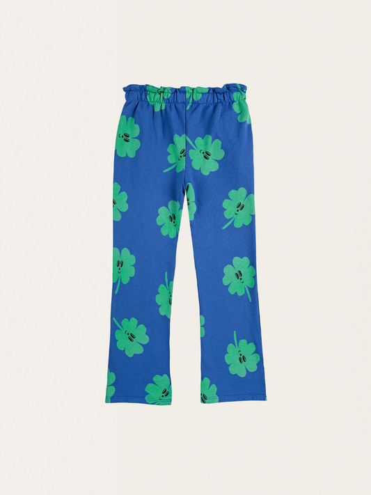 Rozszerzane spodnie joggersy Kids Lucky Clover all over