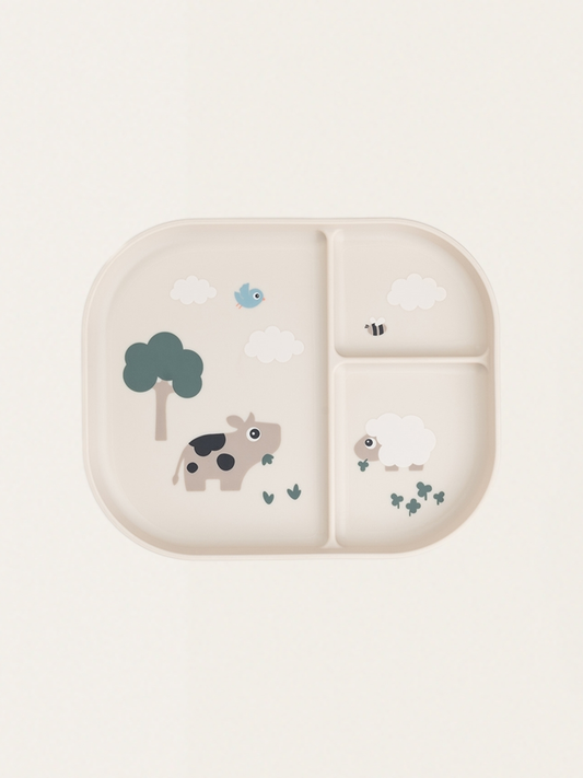 Talerzyk trójdzielny Foodie Tiny Farm