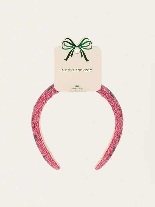 Szeroka opaska do włosów Bubblegum