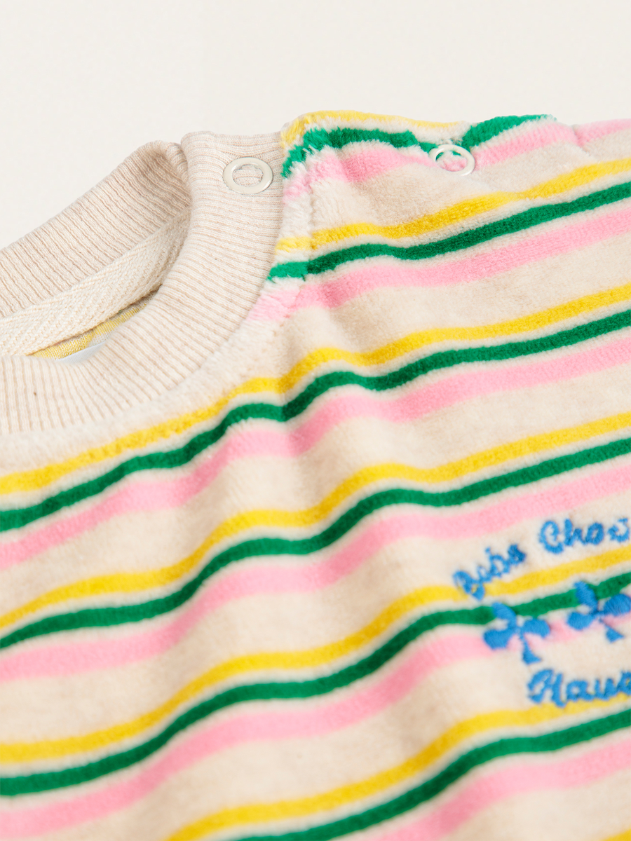 Baby Have Fun Striped Soft Terry Cloth Sweatshirt