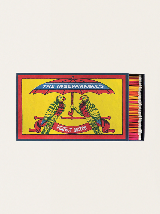 Zapałki w dużym eleganckim pudełku vintage - The Inseperables