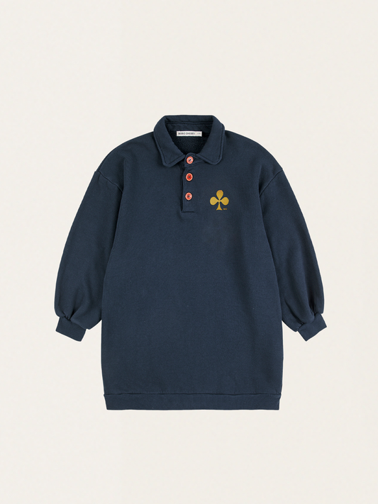 Bawełniana sukienka polo Kids Clover