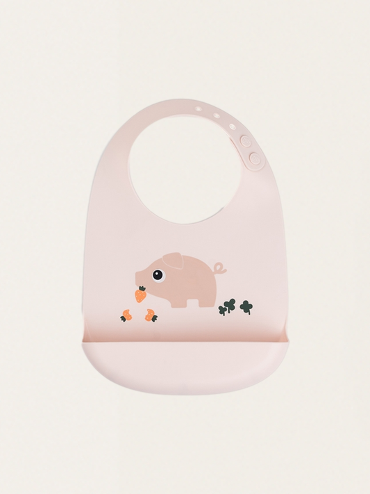 Silikonowy śliniak z kieszonką