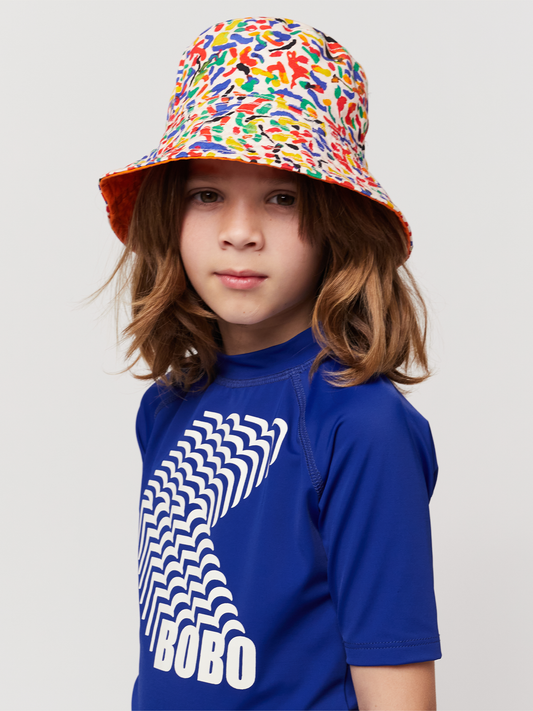 Dwustronny kapelusz przeciwsłoneczny Kids - Confetti all over