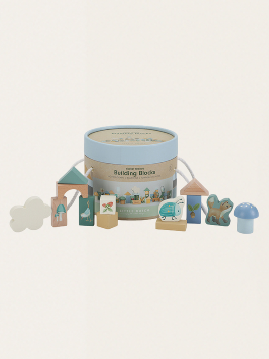 Zestaw drewnianych klocków