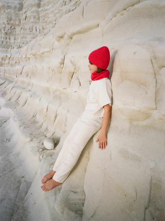 Całoroczna czapka z wełny merino Beanie Everyday Raspberry Pink