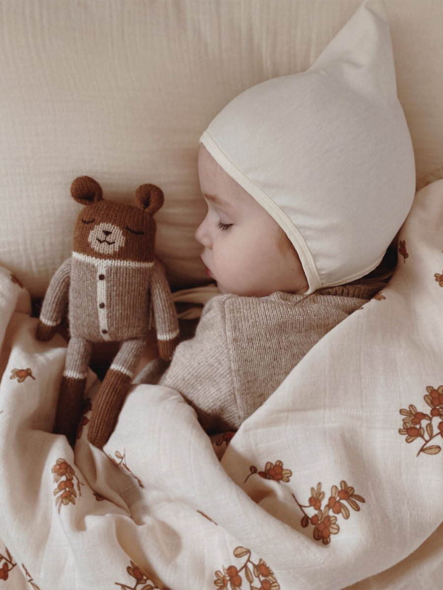 Ekologiczna przytulanka z alpaki Teddy Oat romper
