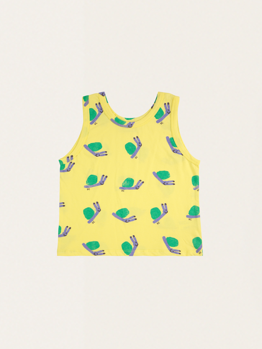 Bawełniany tank top Kids Funny Snail all over