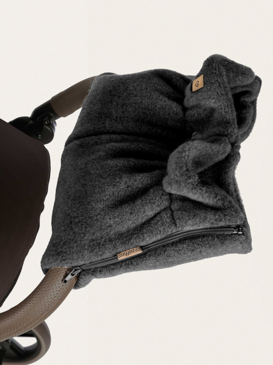 Dwuczęściowe mufki do wózka z ciepłej wełny premium Sierra