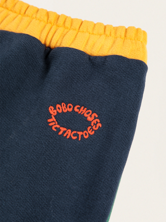 Bawełniane spodnie joggersy Baby Bobo Choses Color Block