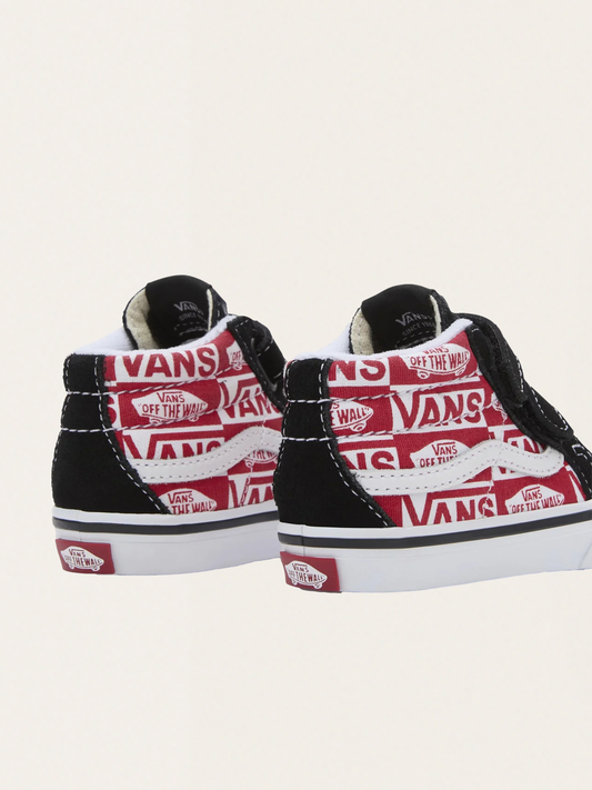 Wysokie tenisówki SK8-Mid Reissue V Logo Black / Red