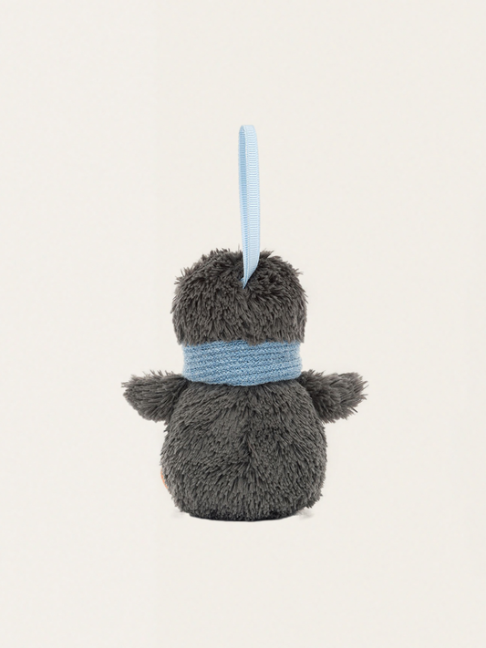 Zawieszka Pingwin w szaliku 10 cm