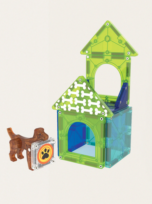 Klocki Magnetyczne Dog House 13 elementów