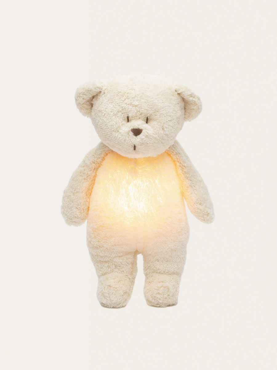 Szumiący miś Moonie Organic 2.0 z lampką nocną