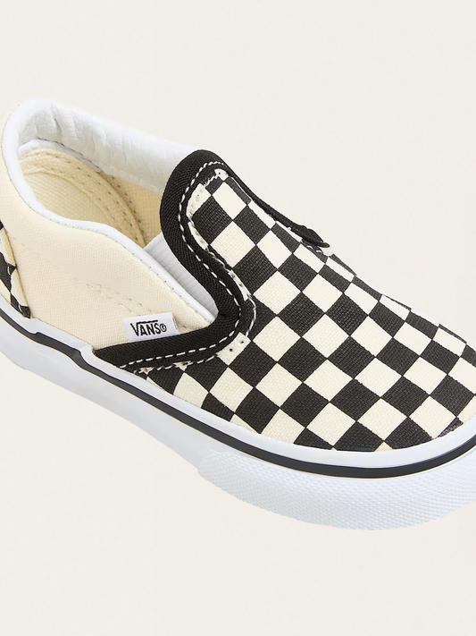 Tenisówki wsuwane Slip-On V Checkerboard Black&White